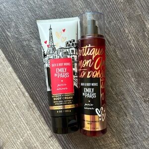 Bath & Body Works Emily in Paris Body Cream & Mist Set - Red & Black